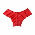 thumbnail image 3 of YWDJ Womens Underwear Cheeky Breathable Lightweight High Waist No Show Sexy Fashionable Classic High Waisted Breathable and Seductive Solid Color Underwear Red M, 3 of 3
