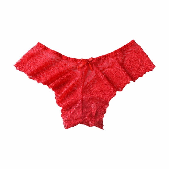 Posijego Lace Thongs for Women Breathable G-String Panties Low Waist Womens See Through Thong Underwear