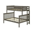 thumbnail image 3 of Max & Lily Solid Wood Bunk Bed, Twin over Full with Ladder on End for Kids, Clay, 3 of 11