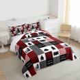 thumbnail image 3 of Homewish Adventure Theme 2pcs Bedding Comforter Set for Teens Boys Girls,Black Red Twin Comforter Sets,Happy Camping Breathable Bedding Set,Ultra Soft Home Decor,Reversible, 3 of 8