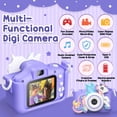 thumbnail image 4 of Cámara digital Wembley Unicorn para niños de 3 a 12 años con SD de 32 GB, 4 of 9