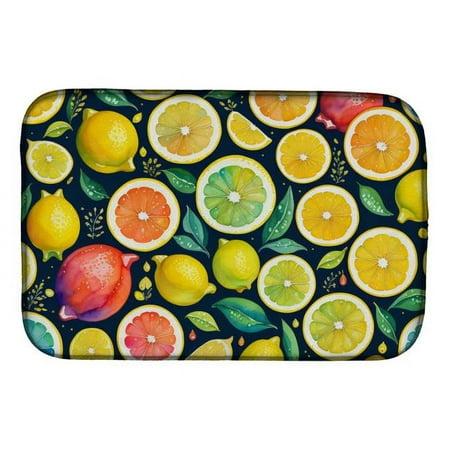 

21 x 14 in. Unisex Colorful Lemons Dish Drying Mat
