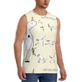 thumbnail image 2 of Kdxio Unicorn Doing Yoga for Men's Muscle T-shirt,Sleeveless for Workout Running Athletic Gym Lounge Casual, 2 of 7