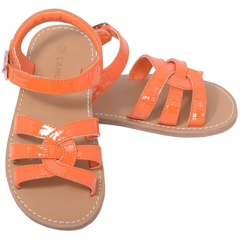 cute orange sandals