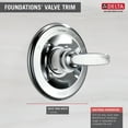thumbnail image 3 of Delta Monitor 13 Series Shower Faucet Valve Trim Kit in Chrome Finish, Fits R10000 Series Valve (Valve Sold Separately), 3 of 4