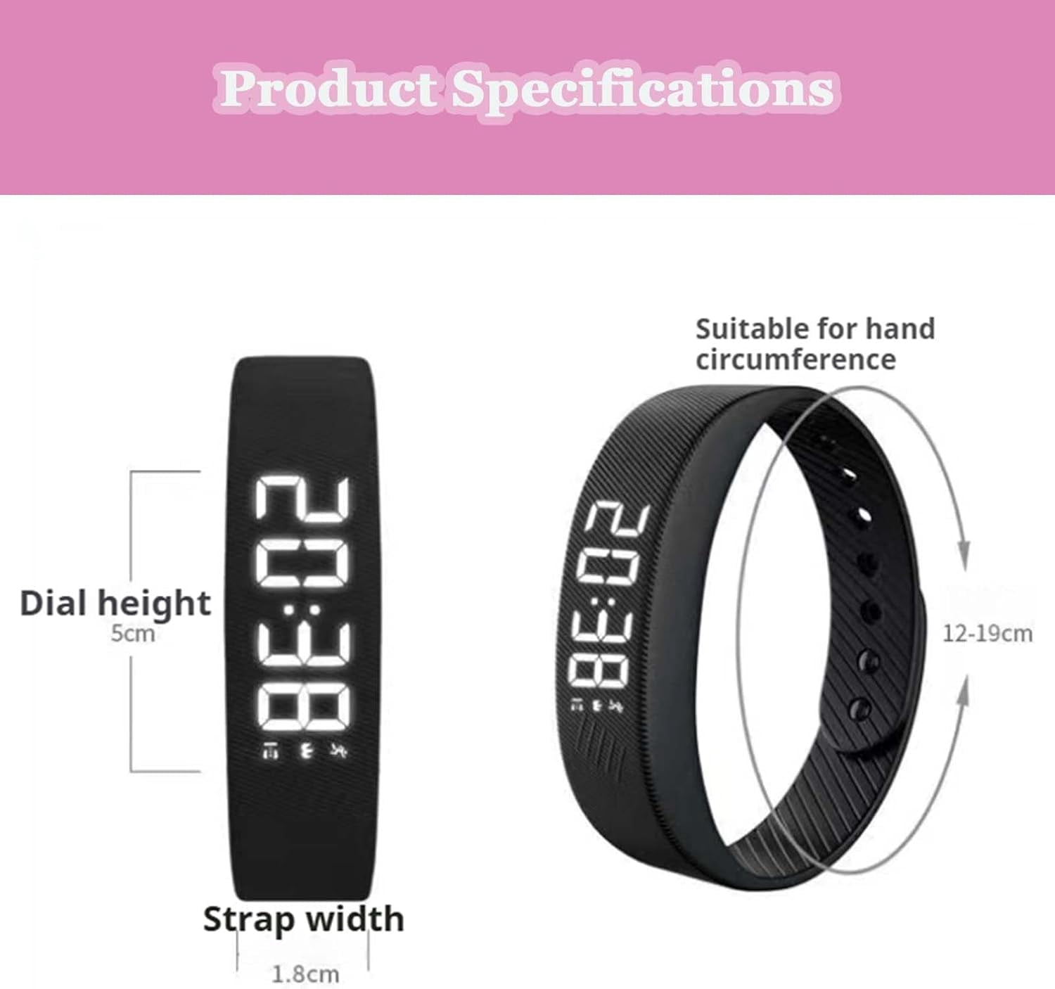 Fitsleeps Watch, Fitsleeps Alarm Bracelet – Silent Vibration Wake-Up Wristband for Deep Sleepers, Snooze-Free Smart Watch for Men and Women