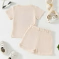 thumbnail image 4 of Toddler Boy Clothes Letter T Shirts + Shorts Set Crew Neck Summer Clothing Baby Boy 12-24 Months Clothes Cute&nbsp;Boy&nbsp;Clothing, 4 of 6