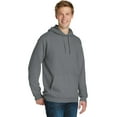 thumbnail image 4 of Port & Company Pigment Dyed Pullover Hooded Sweatshirt-4XL (Pewter), 4 of 6
