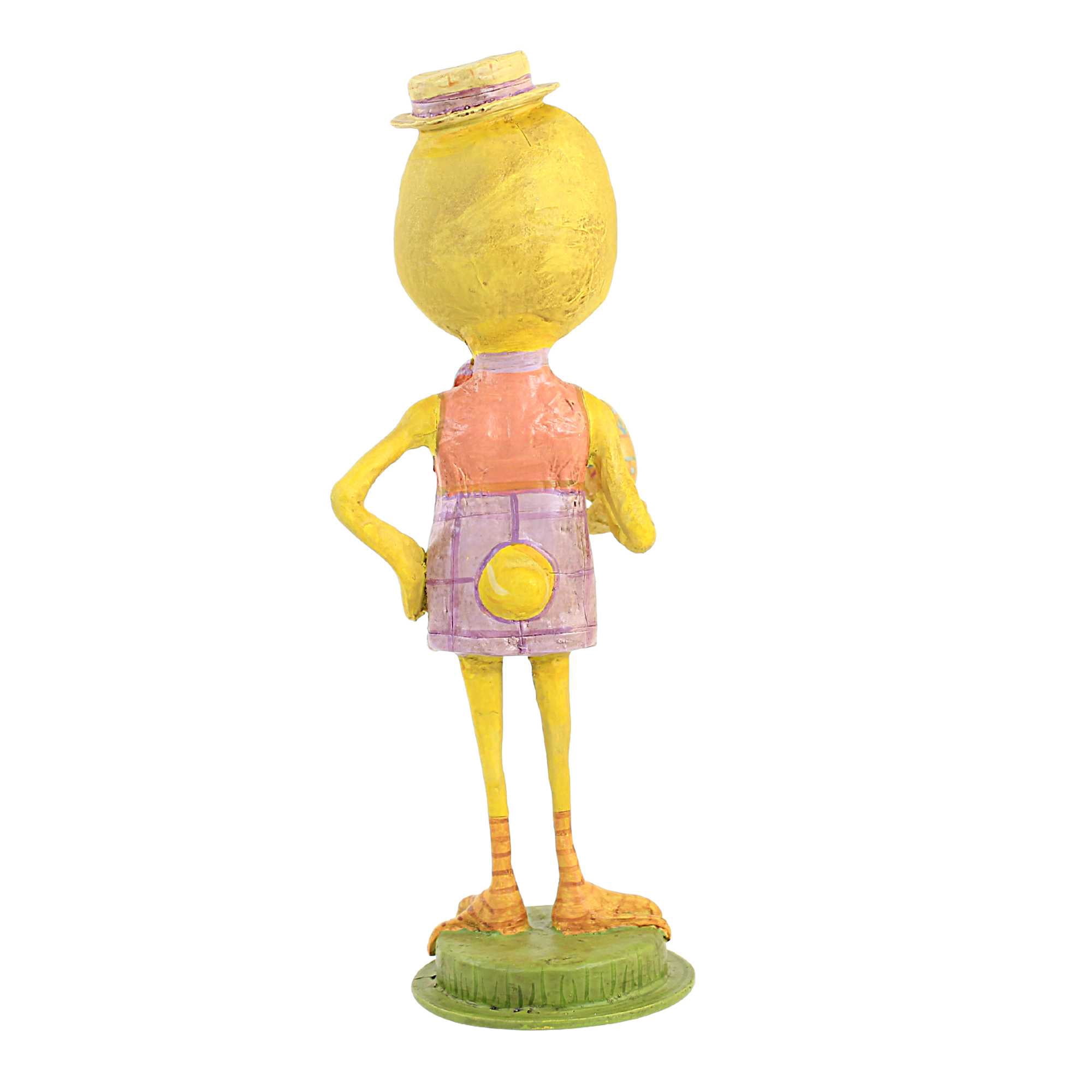 Jorge De Rojas Dapper Chickadee Polyresin Easter Spring Egg 43049