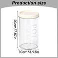thumbnail image 3 of Solivara Airtight Plastic Storage Jars With Lids Reusable Dishwasher Freezer Safe For Takeout And Leftovers(D,3.94*3.94*7.87in), 3 of 5