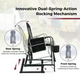 thumbnail image 5 of Goplus Outdoor Rocker Camping Chair for Adults with Dual Springs Padded Back Black, 5 of 10