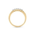 thumbnail image 3 of 10kt Yellow Gold Princess Diamond Bridal Wedding Ring Band Set 1 Cttw, 3 of 4