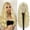 Blonde, variant on Long Auburn Wavy Wigs for Women Middle Part Copper Red Wig 28 inch Natural Curly Synthetic Wig Heat Resistant Fiber Wigs for Daily Party Use（Grey）