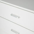 thumbnail image 4 of Triple Tree 3 Drawer Wood Dresser with Cut-Out Handles, White, 4 of 9