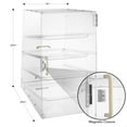 thumbnail image 5 of Olde Midway 4-Tier Commercial Bakery Display Case, Acrylic w/ Removable Trays for Pastry, 5 of 7