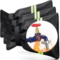 NOGIS 3 Pack Enlarged Thickened Outdoor Faucet Covers for Winter Freeze Protection, 10”H x 6.3”W Outside Hose Bib Covers, Waterproof Insulated Spigot Covers, Reusable Water Faucet Socks (Green)