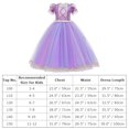 thumbnail image 3 of IBTOM CASTLE Kids Girls Princess Long Maxi Puffy Dress Halloween Christmas Cosplay Fancy Dress up Birthday Party Carnival Evening Pageant Prom Ball Gown, 3 of 8