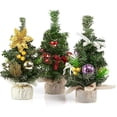 thumbnail image 1 of Mini árbol de Navidad Artificial Mini, Juego de 3 árboles de Navidad Artificiales para decoración del hogar, Tienda, Oficina, 20 x 11 cm, 1 of 5
