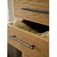thumbnail image 5 of Goo-Ki 5''(128 MM) Hole Centers Matte Black T Bar Cabinet Pulls, Luxury Zinc Alloy Cabinet Handles with Knurled for Dresser,Drawer,and Cupboard,6 Pack, 5 of 10