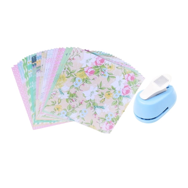 Perforadora de papel con forma de sello para manualidades, proyectos de bricolaje y álbumes de recortes. Azul