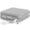 thumbnail image 5 of Cd Case, 48 Capacity Hard Plastic Portable Travel Dvd Case Silver, 5 of 5