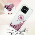 thumbnail image 2 of Glitter Clear Sparkly Bling Xiaomi Redmi 10C Case for Women, Flowing Liquid Quicksand Cover with Diamond Ring Holder Case for Xiaomi Redmi 10C  Rose Gold, 2 of 14
