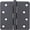 Matte Black, variant on Stone Harbor Hardware Standard Hinge, 4 Inches, 1/4" Radius Corner, Bulk Pack (100 Each), Satin Chrome