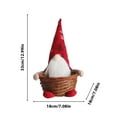 thumbnail image 3 of Christmas Candy Basket, Faceless Doll with Long Hat & Fruit Candies, Festive Xmas Party Centerpiece, Premium Treats for Kids & Adults, Holiday Gift Decor, 3 of 6