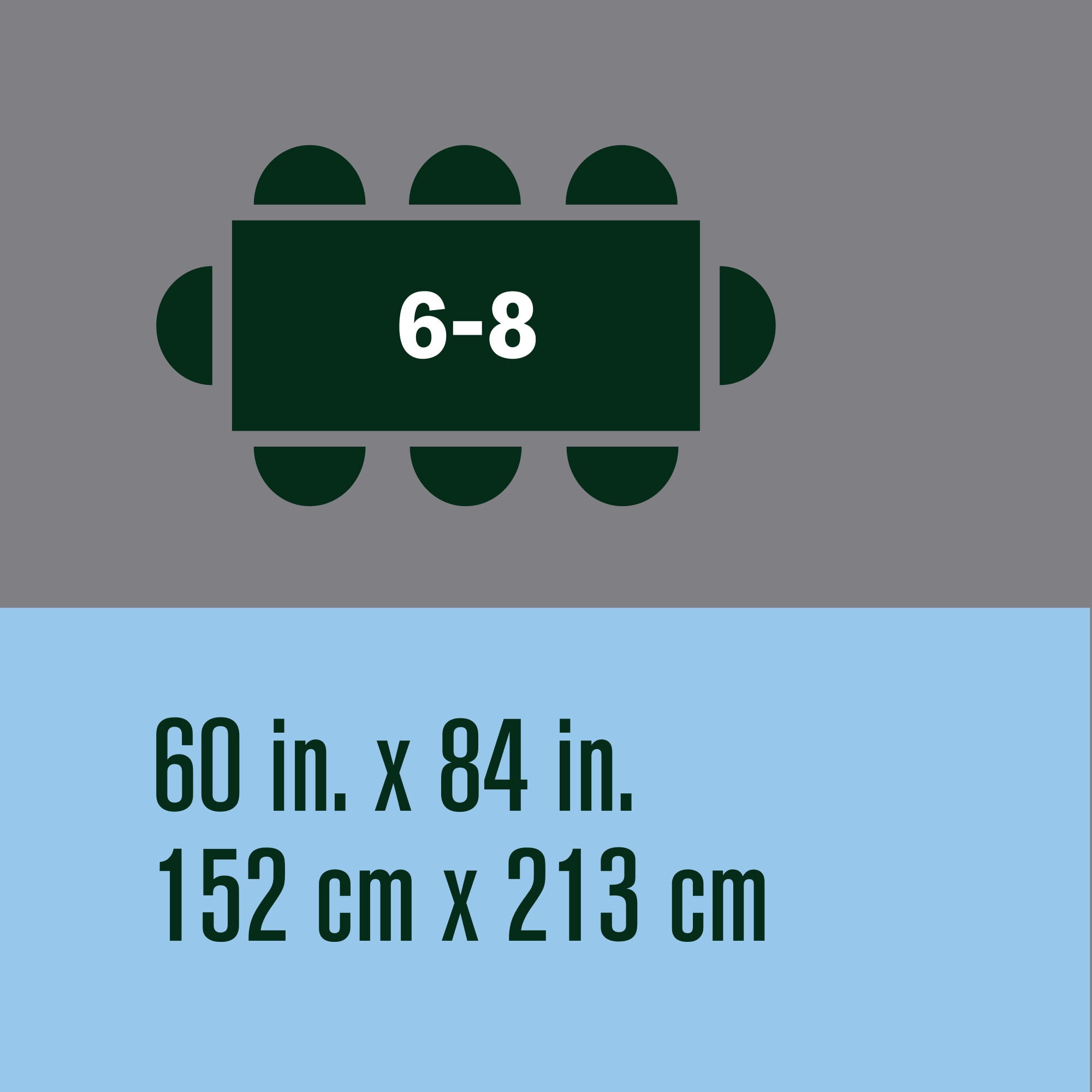 Nappe de table rayée hometrends en microfibre