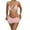 Pink, variant on -piece One-Piece Bikini Set Bikini Set Lace Skirt Lace-up Swimsuit Women's Swimsuit