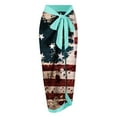 thumbnail image 5 of Linfrsh American Flags for Outside Two Piece Swimsuit for Women American Flag Print Bikini Set Independence Day Swimwear Back Cross Underwire Bikini Set Mint Green,S, 5 of 6