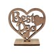 thumbnail image 3 of Decoración de corazón de madera, el mejor regalo para papá, letrero decorativo hueco, artesanía reflexiva Estilo B, 3 of 9