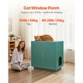 thumbnail image 2 of KFFKFF Wooden Cat Litter Box Cabinet, 31.5 in Hidden Enclosure with Ventilation Holes, Double-Door Indoor Cat Washroom, Multifunctional Pet Furniture and Side Table Compatible with Most Litter Boxes, 2 of 9