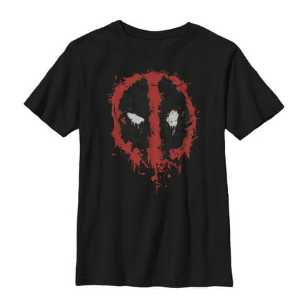 Marvel Boys' Deadpool Splatter Icon T-Shirt