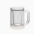 thumbnail image 2 of Basiess Glass Cups | Freezer Cup Drinkware - Double Wall Chilled Glass for Beer & Beverages, Long-Lasting Cold Retention & Summer Outdoor Parties | Gatherings, Eco-Friendly Clear, 2 of 9