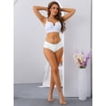 thumbnail image 5 of DARING DIVA Women's Mid-Waisted Invisible Full Coverage Breathable Briefs White L, 5 of 6