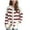 White, variant on Aboser Fall Cardigan Sweaters for Women Long Sleeve Knit Cardigans Cotton Button Down Sweater Coats Trendy Striped Crewneck Knitwear Coat with Pockets