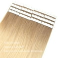 thumbnail image 3 of Vlasy Mini Tape in Hair Extensions Human 18inches Hair Straight 100% Human Hair Tape for Hair Extensions Gradient Ash and Blonde Extensions for Women 16PCS/Pack, 3 of 9