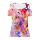 thumbnail image 5 of Blusas de Manga Corta para las Mujeres Sexy Frío Hombro Suéter Cuello en V Top Sólido, Blusas para las Mujeres Casual, 5 of 5