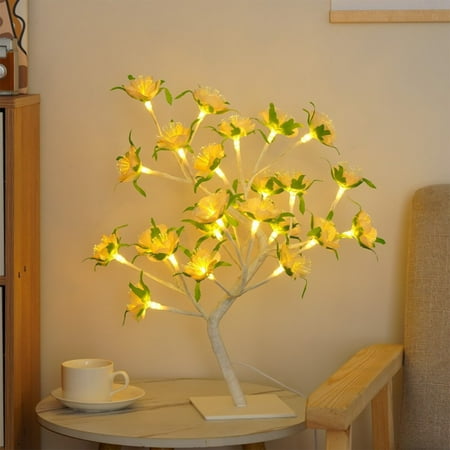 

Tree Lights Christmas Gifts Decorative Lights Bedside Christmas Decorations Romantic Valentine s Day Christmas Decorations Indoor Camellia Simulation Tree Lights LED Camellia Tree Lights Night Lights