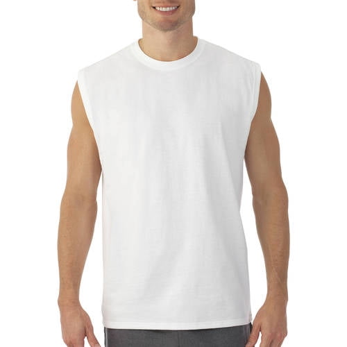 Men's Muscle T-Shirt with Rib Trim - Walmart.com