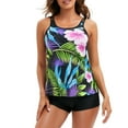 thumbnail image 5 of Two Piece Womens Tankini Swimsuits Casual Sling Swim Tank Top with Shorts Modest Bathing Suits, 5 of 6