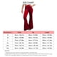 thumbnail image 4 of Pantalones De Mujer Elásticos De Cintura Alta Pantalones De Color Puro Pierna Ancha Casual Cómodos para El Hogar Al Aire Libre Rojo XXL, 4 of 4