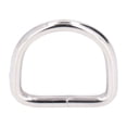 thumbnail image 4 of YUMILI, 20 piezas, anillos en D de Metal, hierro Premium, resistente, duradero, brillante, exquisita, amplia aplicación, anillos en D para funda de ropa, bolsa(Plata 3.8x25x25mm), 4 of 5