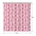 thumbnail image 5 of Pink Ribbon Pattern Shower Curtain 72"x72" ,Bathroom Decorative Shower Curtains Set with 12 Hooks,Modern Waterproof Washable Shower Curtain, 5 of 6
