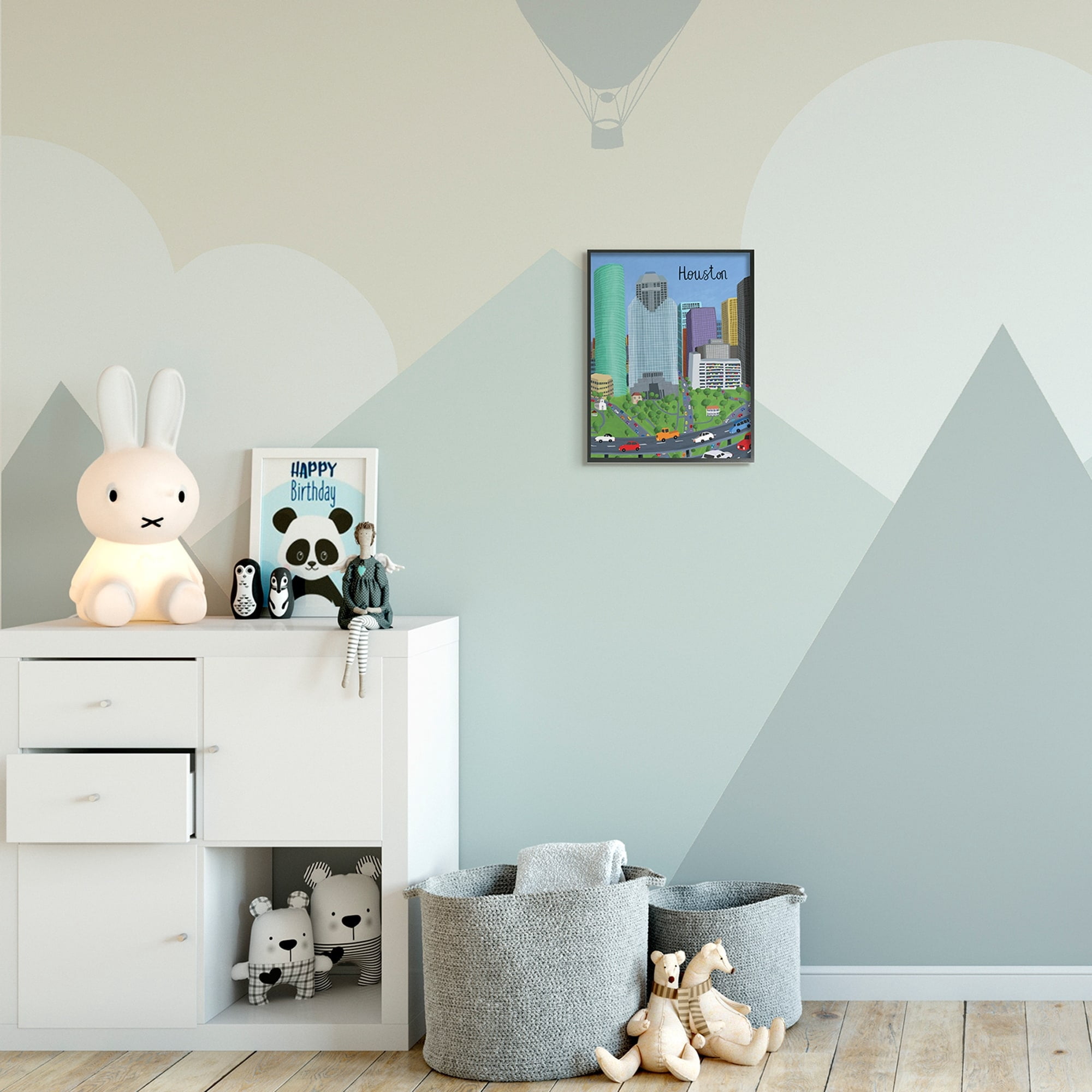 Stupell Industries Houston Texas City Skyline Architecture Highway Cars,11 x 14,Designed by Carla Daly