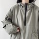 thumbnail image 5 of Sudadera con capucha estilo safari para mujer, con bolsillos, estilo japonés, estilo Harajuku, liso, holgado, estilo Normcore, unisex, para exteriores, con estilo y acogedor para otoño., 5 of 5