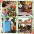 thumbnail image 6 of Threns DIY Miniature Dollhouse Kit 1:24 Scale 3D Miniature Flower House Kit with LED Light Wooden Dollhouse Model Building Kits for Teen Adults, 6 of 9