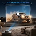 thumbnail image 5 of TOPVISION 1080P Mini Projector with Bluetooth, Outdoor Movie Projector with Keystone Correction, Up to 240'' Screen, Compatible with HDMI, TV Stick, Phone, PS5, USB for Home Theater & Gaming, 5 of 8