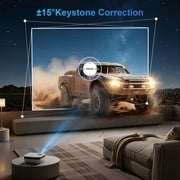 TOPVISION 1080P Mini Projector with Bluetooth, Outdoor Movie Projector with Keystone Correction, Up to 240 Screen, Compatible with HDMI, TV Stick, Phone, PS5, USB for Home Theater & Gaming